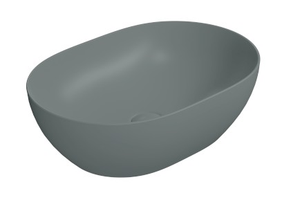 PURA keramické umyvadlo na desku, 50x35cm, agave mat 886004