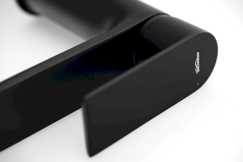 Stojánková umyvadlová baterie s bidetovou sprchou, černá mat SK401B