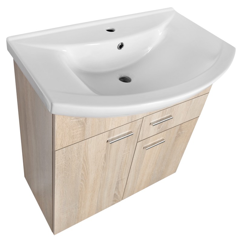 ZOJA umyvadlová skříňka 71,5x74x34cm, dub platin 51175