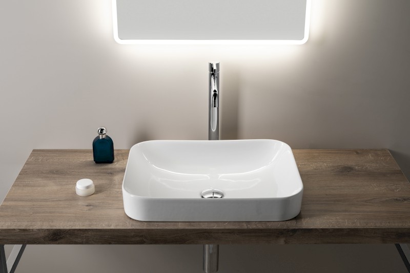 SOTT AQUA keramické umyvadlo 50x38cm, bílá 10SQ51050