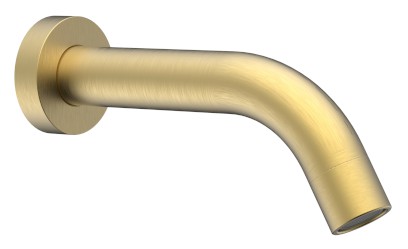 Nástěnná výtoková hubice, kulatá, 174mm, zlato mat BO519