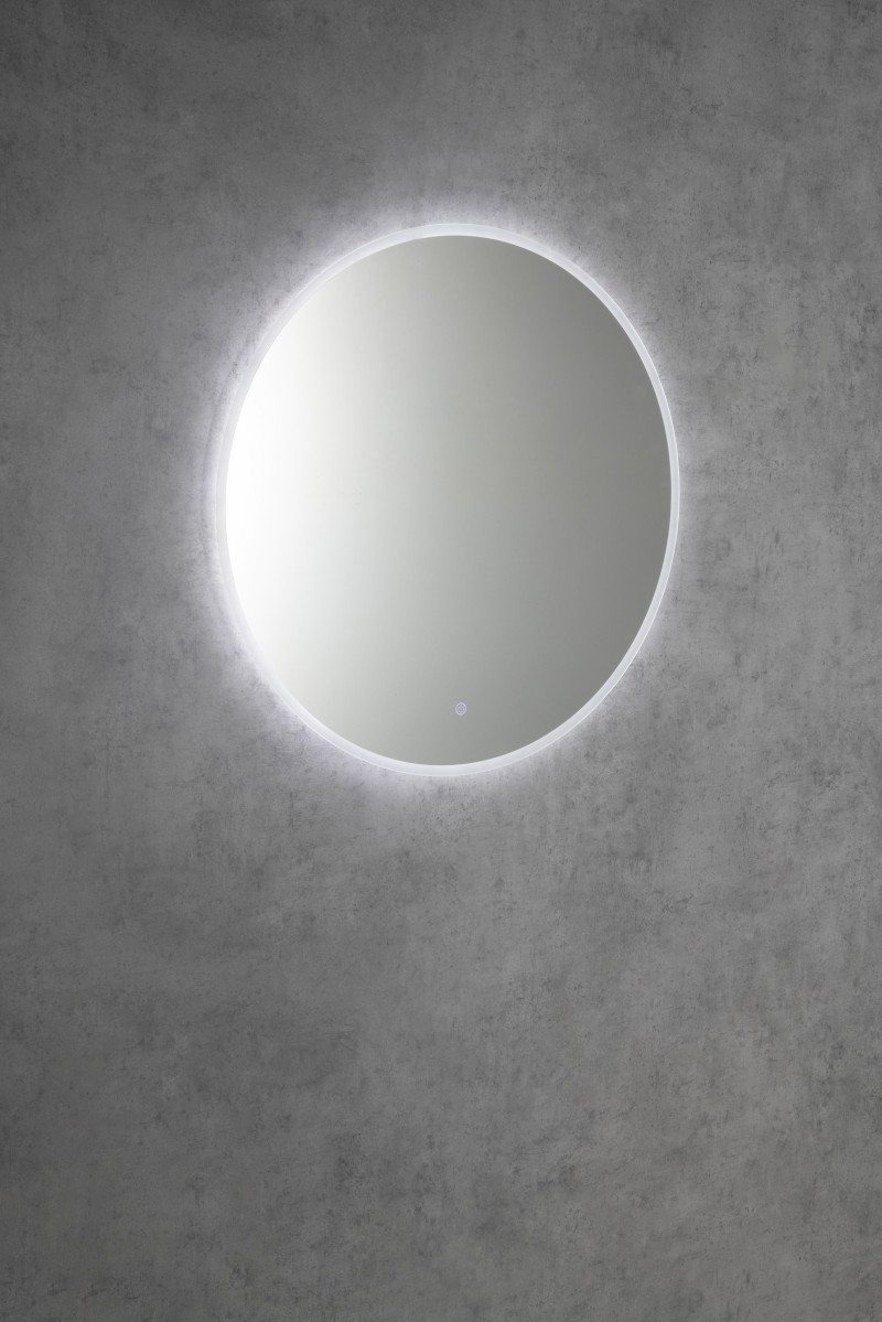 URSA kulaté zrcadlo s LED osvětlením ø 60cm, dotykový senzor, stmívatelné UR060