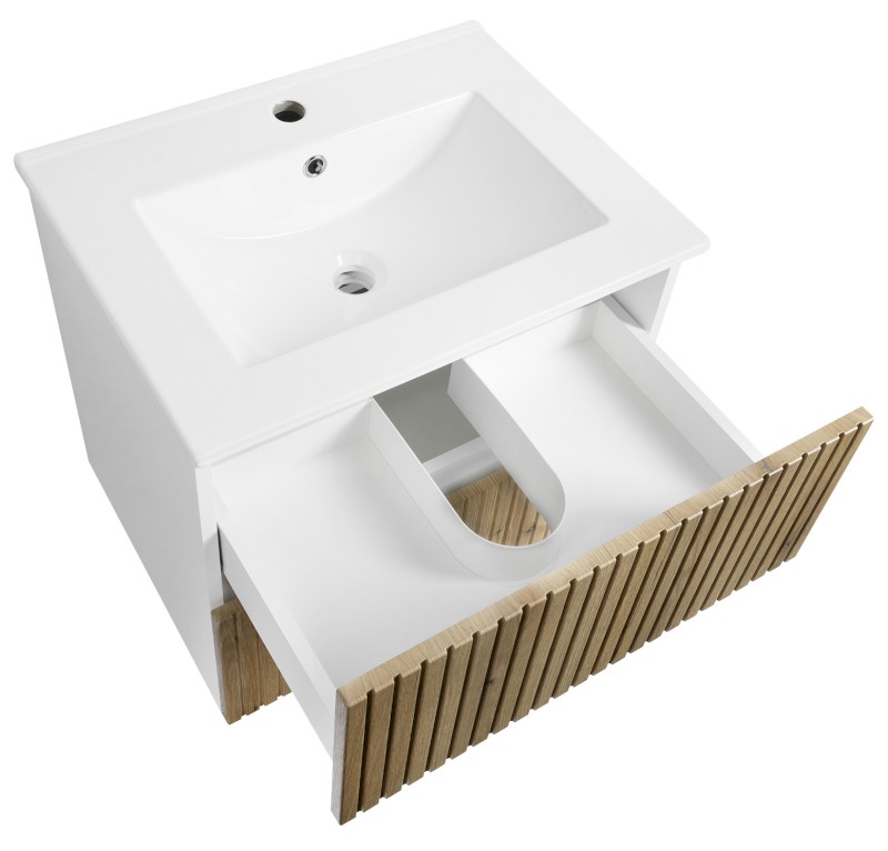 PANEDA STRIP umyvadlová skříňka 59,5x55x45,2cm, dub emporio PN360