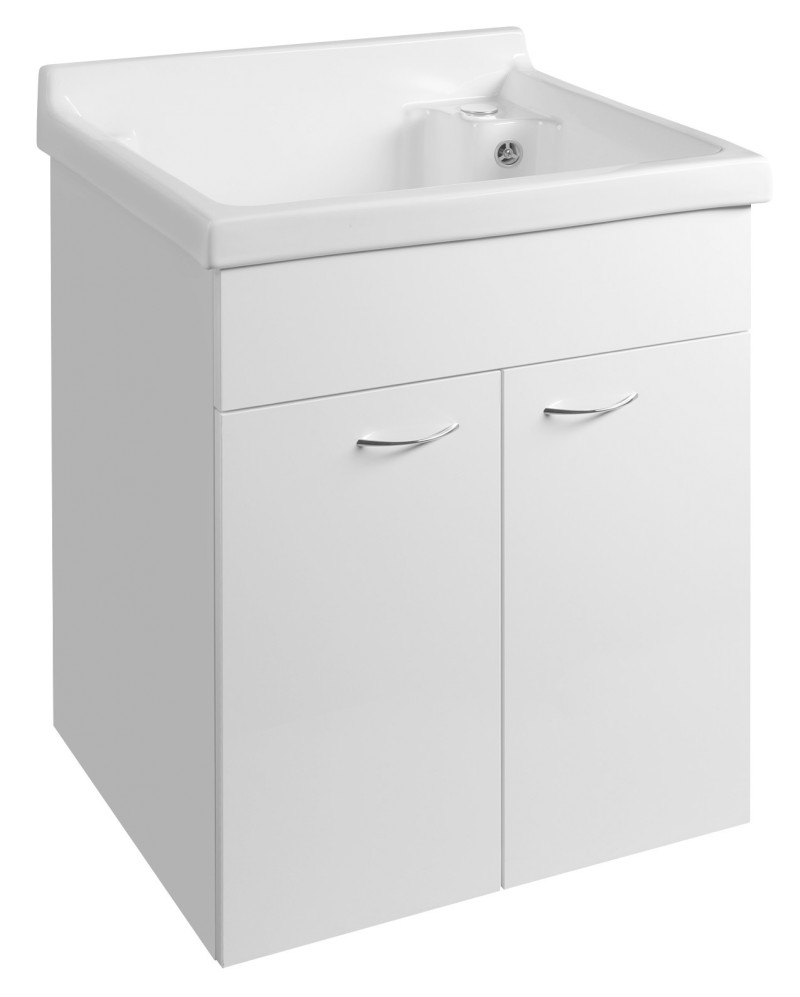 Keramická výlevka, 62x55cm, s přepadem WH625