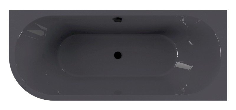 VIVA R MONOLITH asymetrická vana 170x75x60cm, šedá 78119M.30
