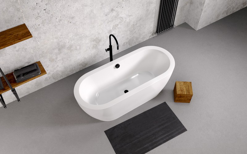 SAMIRA volně stojící vana 173x78x59cm, bílá 68648