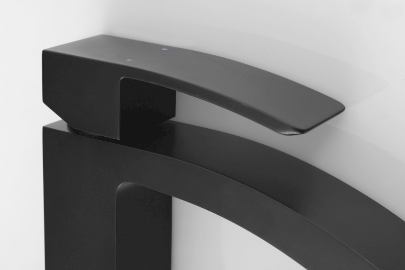 GINKO 25 stojánková umyvadlová baterie, černá mat 1101-06B