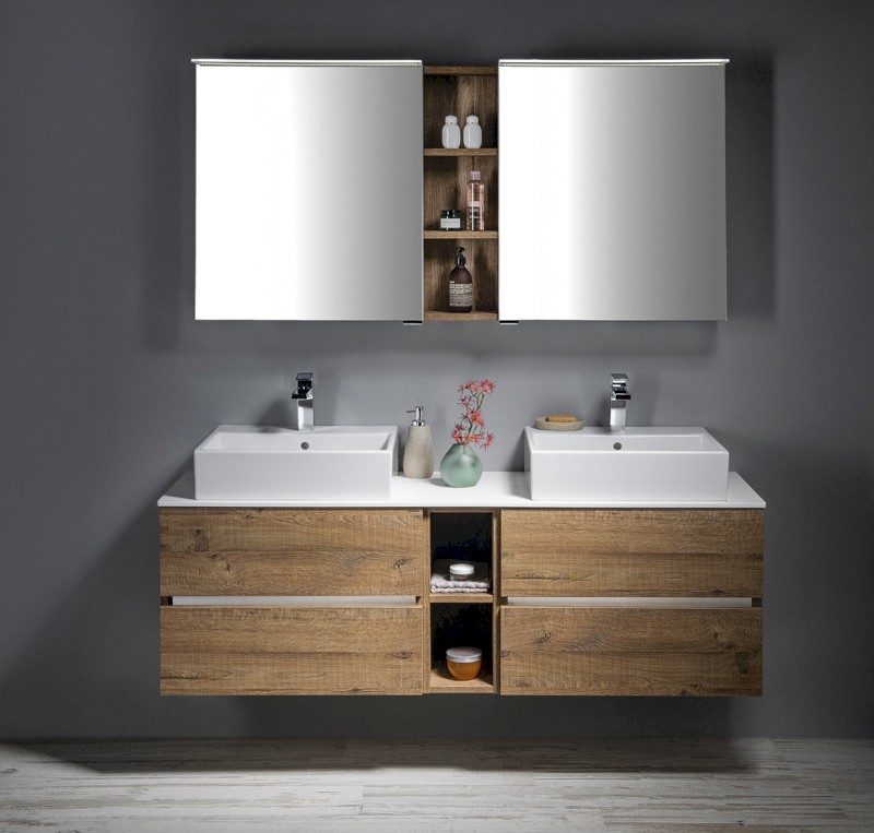 RIWA otevřená police 20x70x15cm, jilm bardini RIW200-0013