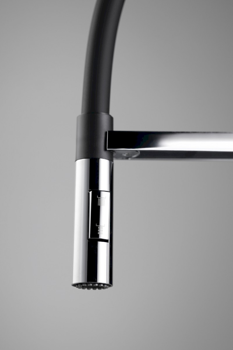 ATON stojánková dřezová baterie se sprškou, chrom EV125