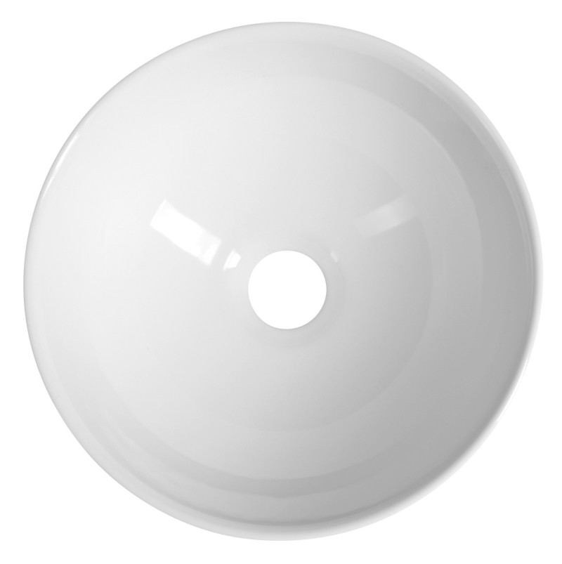 ASTER keramické umývátko na desku, Ø 28cm, bílá AR499