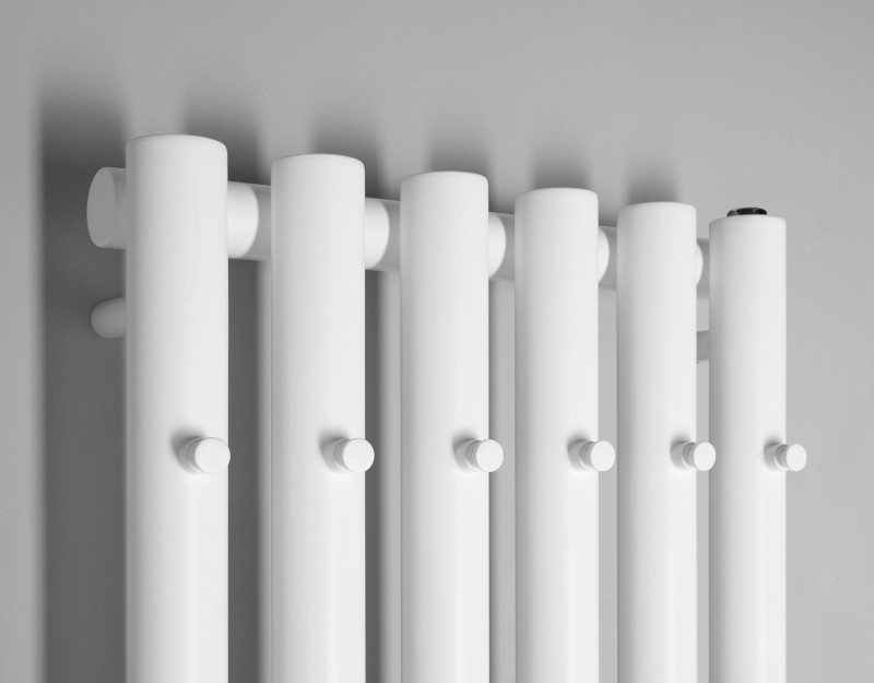 PILON otopné těleso 418x1800mm, se šesti háčky pro ručník, bílá mat IZ131T