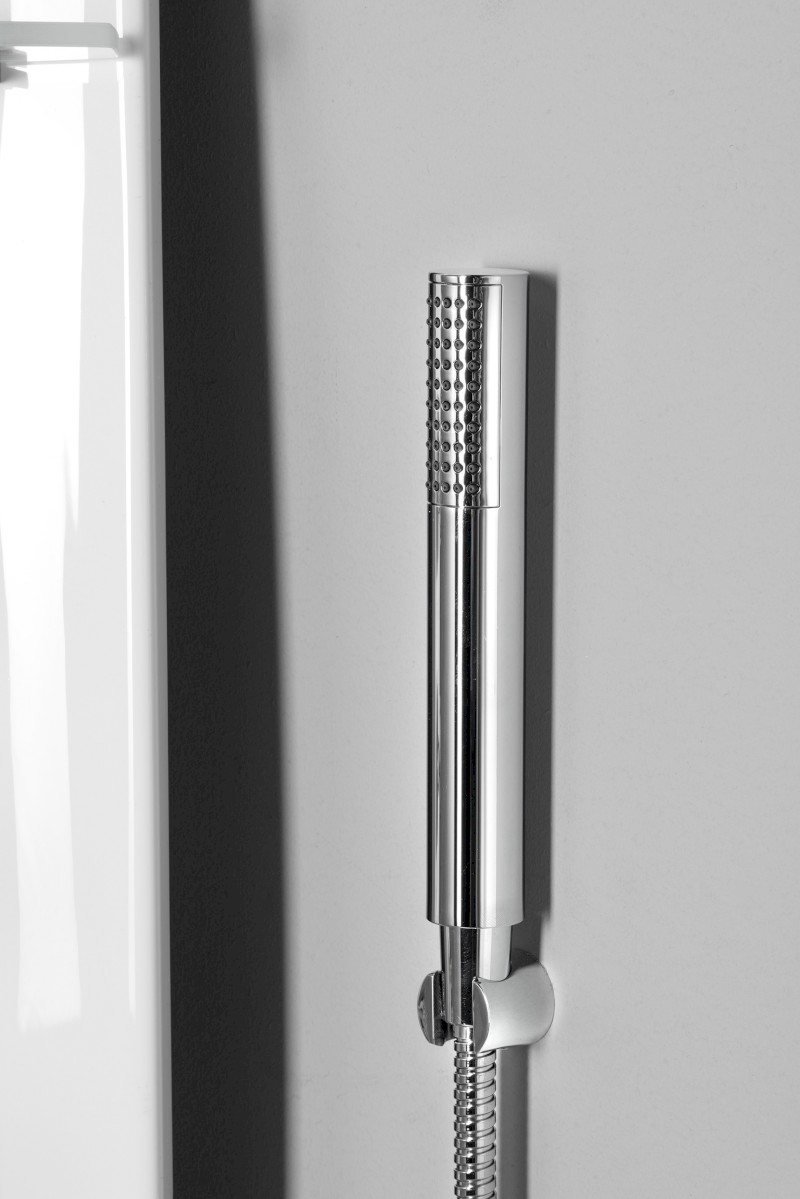 LUK termostatický sprchový panel rohový 250x1300mm, bílá 80325