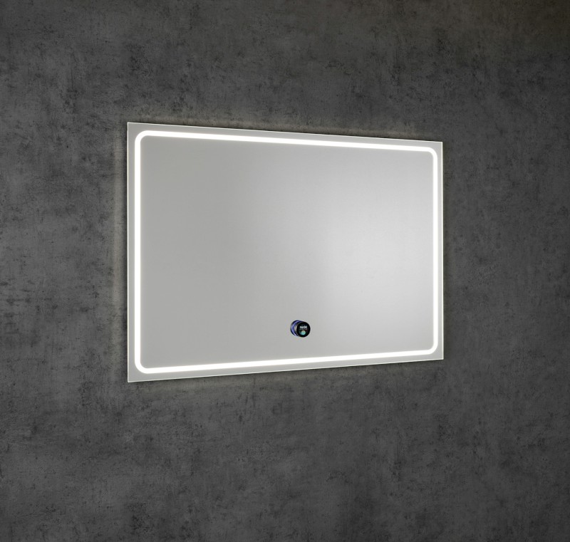 GEMINI zrcadlo s LED osvětlením 100x70cm, chytré funkce GM100K