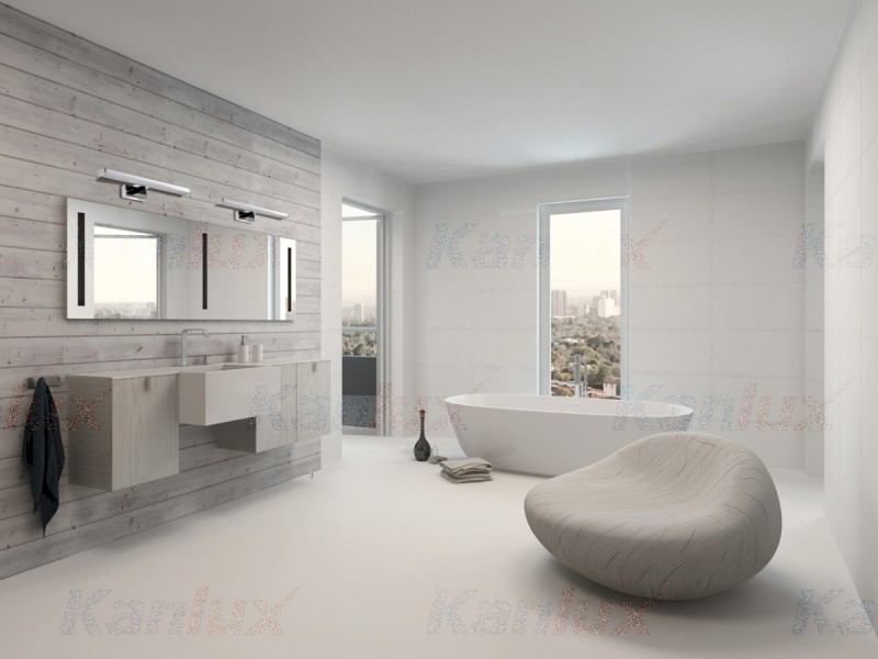 ASTEN LED svítidlo 12W, 600x110mm, IP44, chrom 26681