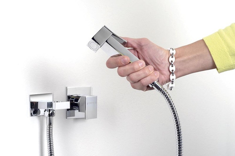 Bidetová sprška hranatá, chrom BS129