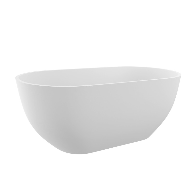 REDUTA volně stojící vana litý mramor 150x75x58cm, bílá 71843