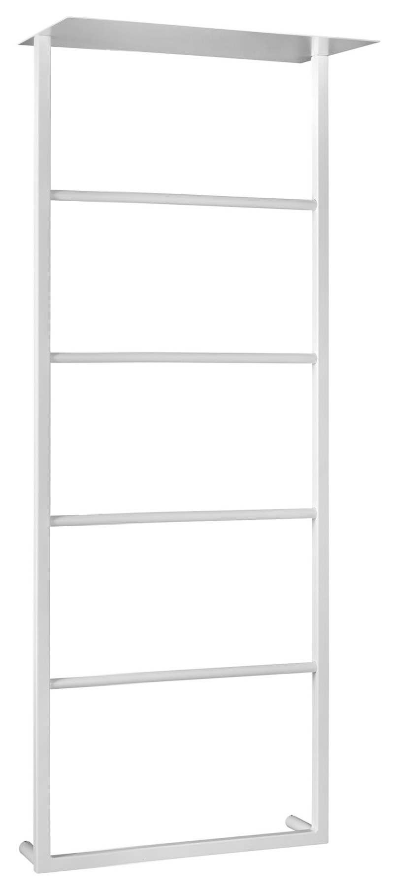 SKA nástěnný sušák ručníků s policí 454x1184x252mm, bílá mat SKA711