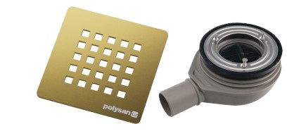 TRENECA vaničkový sifon, průměr otvoru 90mm, DN40, krytka zlato mat 84999.91