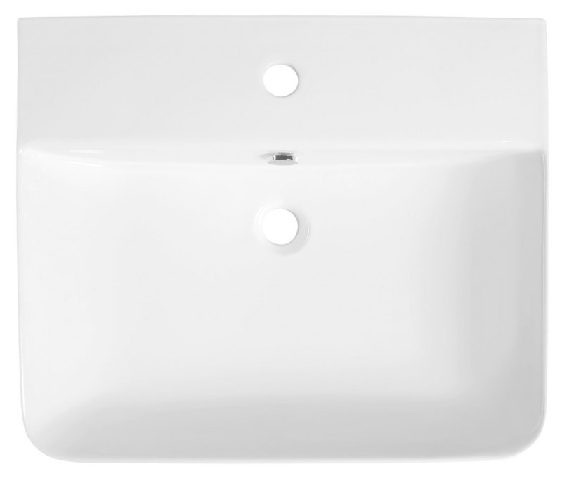 SOTT AQUA keramické umyvadlo polozápustné, 59x49cm, bílá 10SQ51058