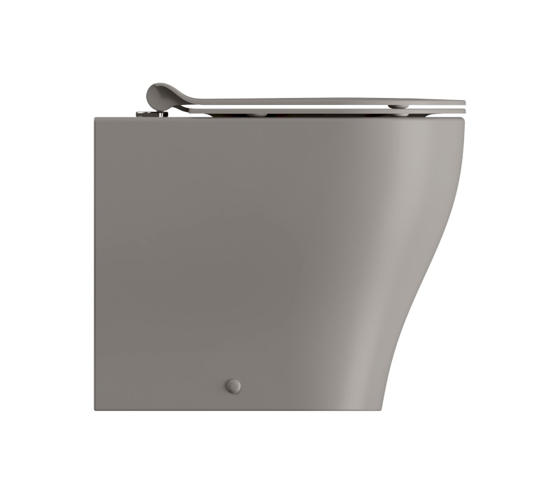 TONO WC mísa stojící, Geniusflush, 36x53cm, spodní/zadní odpad, tortora dual-mat 641005