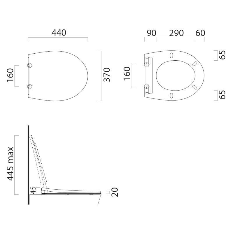 MODO WC sedátko, Soft Close, Quick Release, creta mat/chrom MS98C08