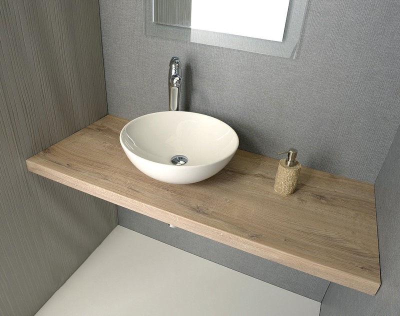 AVICE deska pod umyvadlo 90x50cm, tl.5cm, dub Rover AV094