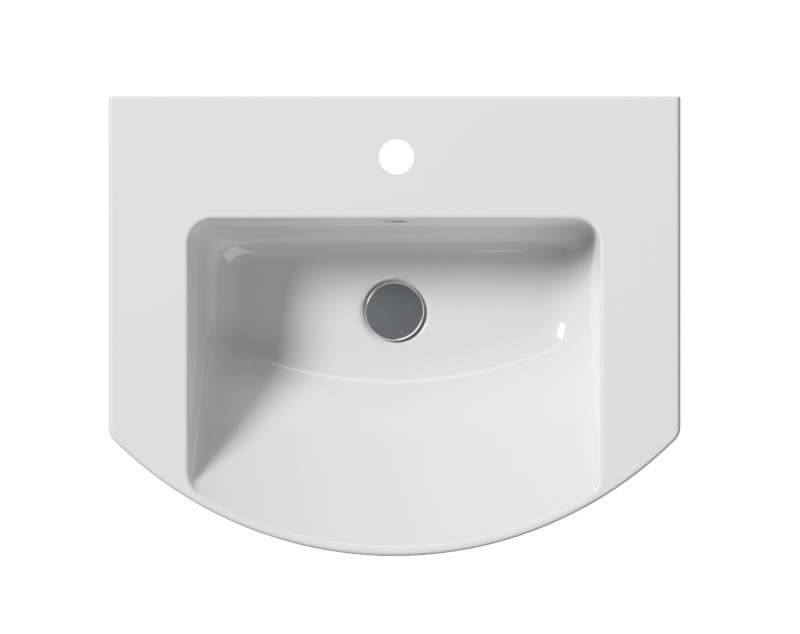 NORM keramické umyvadlo 60x49cm, oblé, bílá ExtraGlaze 8645111