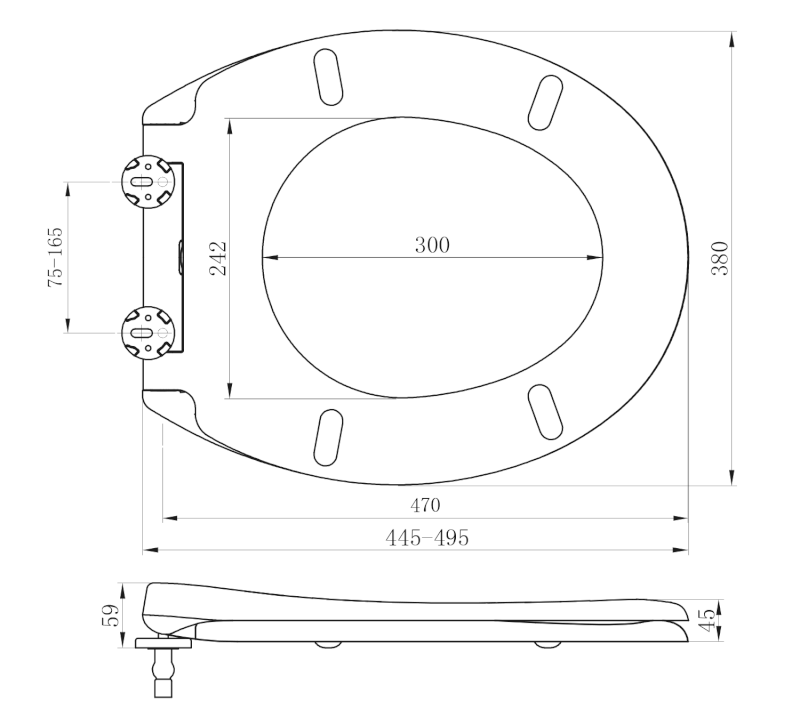 CLASSIC WC sedátko, Soft Close, Quick Release, bílá/chrom MSC87CN11
