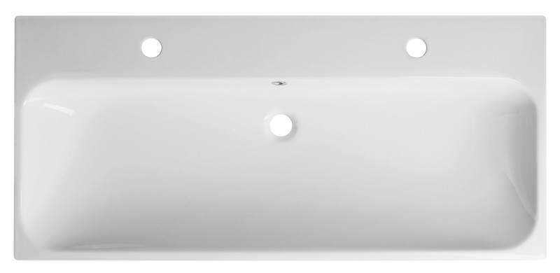 TORIDI keramické dvojumyvadlo 101x46,5cm, bílá TU0222