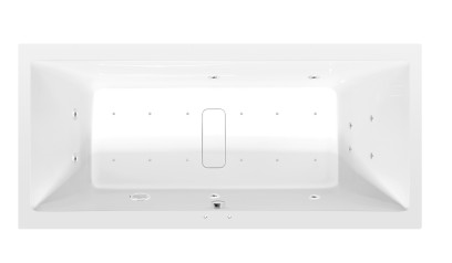 MARLENE hydromasážní vana, 180x80x48cm, Active Hydro-Air, chrom 72034.2010