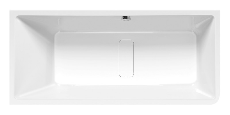 MARLENE CURVE L MONOLITH obdélníková vana 165x75x63cm, bílá 72403MCL