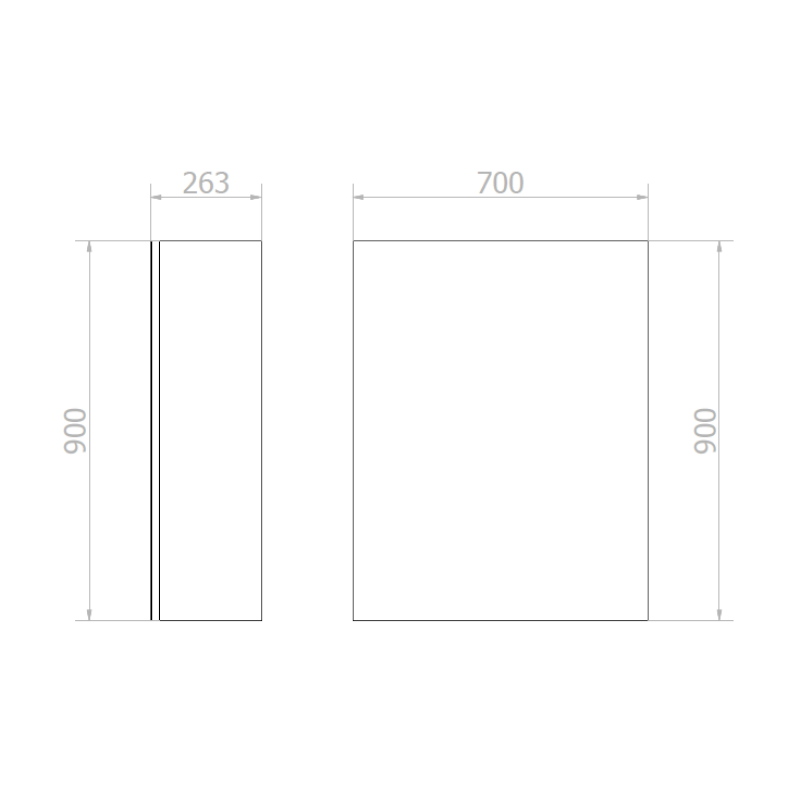 BASIC zrcadlová skříňka 70cm s automatickým dávkovačem mýdla a senzorovým osoušečem rukou MUM000119