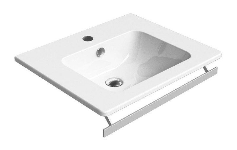 PURA čelní držák ručníků 60cm, chrom PAPR60