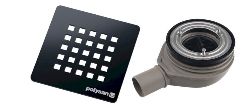 TRENECA vaničkový sifon, průměr otvoru 90mm, DN40, krytka gun metal 84999.60