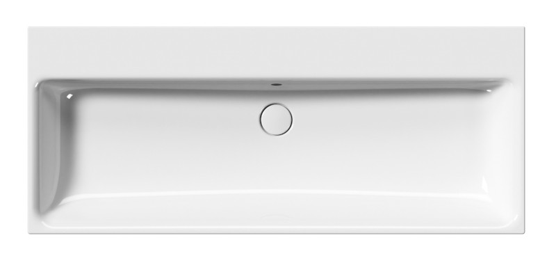 NUBES keramické umyvadlo 120x50cm, bez otvoru, bílá ExtraGlaze 9624011