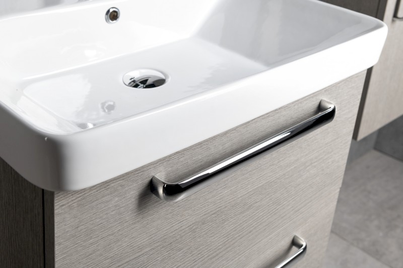 THEIA umyvadlová skříňka 46,4x70x44,2cm, 2xzásuvka, borovice rustik TH050-1616