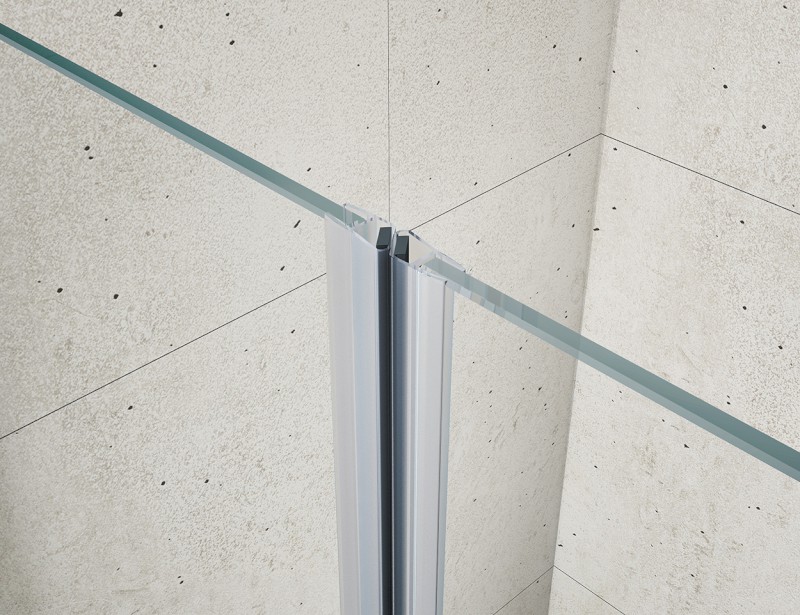 LORO sprchové dveře dvoukřídlé 1000mm, čiré sklo GN4310