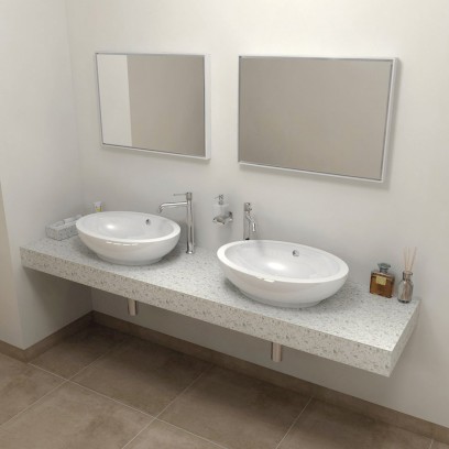 TAILOR rockstone deska 180x50 cm, provedení límce R TR180R