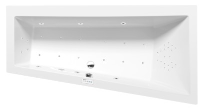 ANDRA R hydromasážní vana, 170x90x45cm, Highline Hydro-Air, chrom 81511.6010