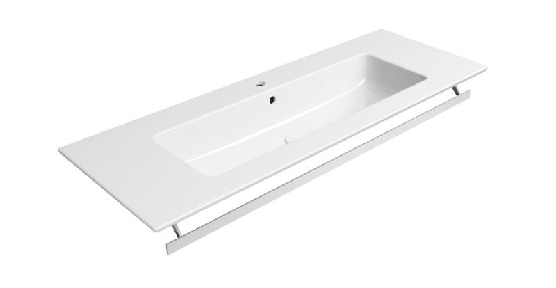 PURA čelní držák ručníků 122cm, chrom PAPRD122
