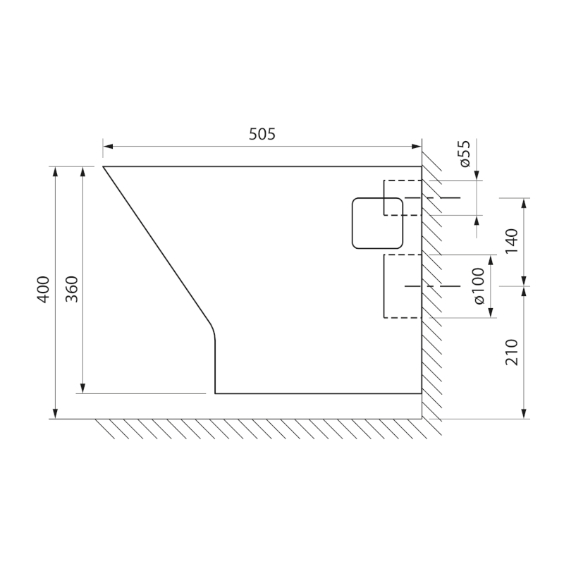 IMOGEN závěsná WC mísa, Rimless, 36x50cm, bílá 201.508.0