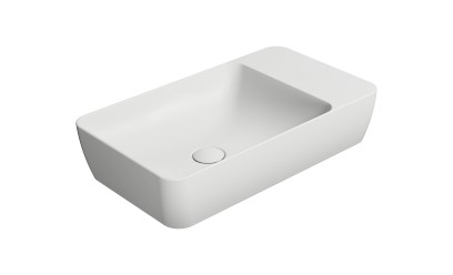 MODO keramické umyvadlo na desku 60x35cm, bez otvoru, bílá mat 9883009