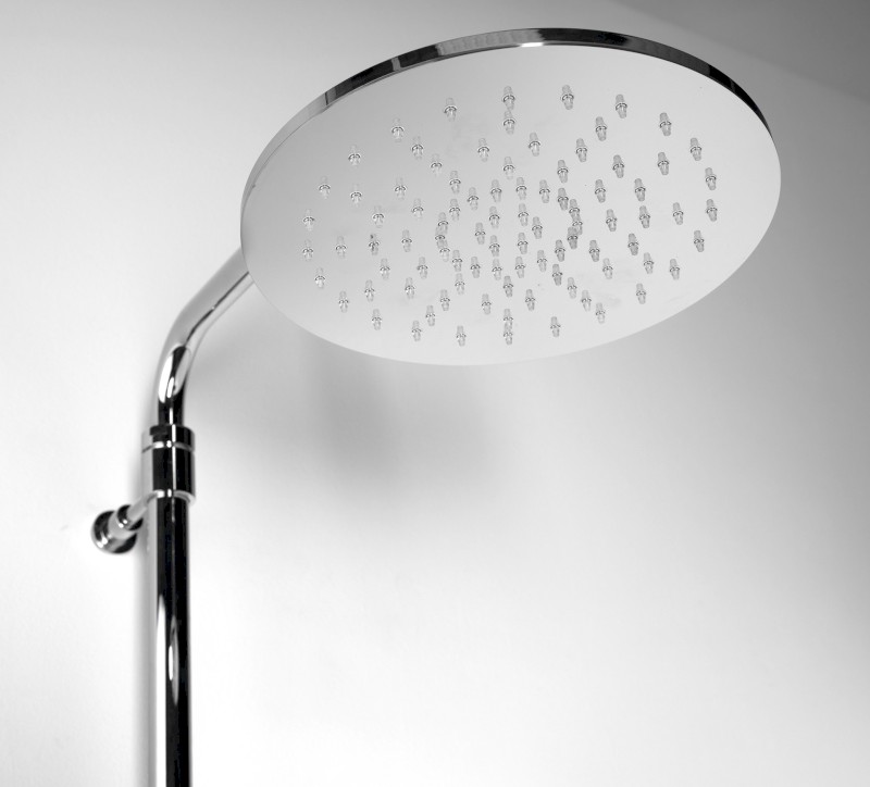 AIRTECH-AXIA sprchový sloup k napojení na baterii, hlavová, ruční sprcha, chrom 990E