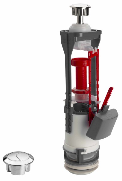 Vypouštěcí ventil, DUAL tlačítko, chrom OVDC001