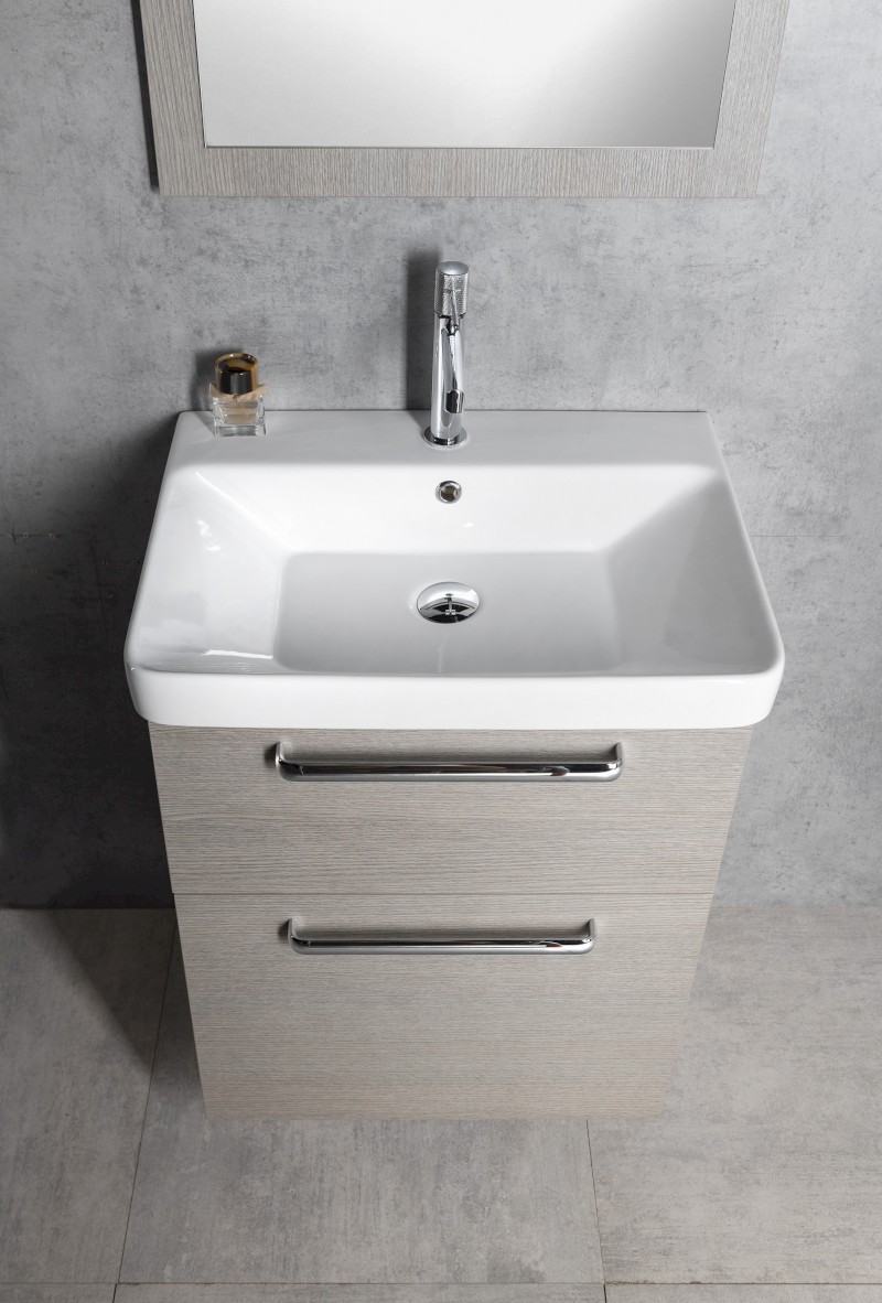 THEIA umyvadlová skříňka 56,4x70x44,2cm, 2xzásuvka, dub alabama TH060-2222