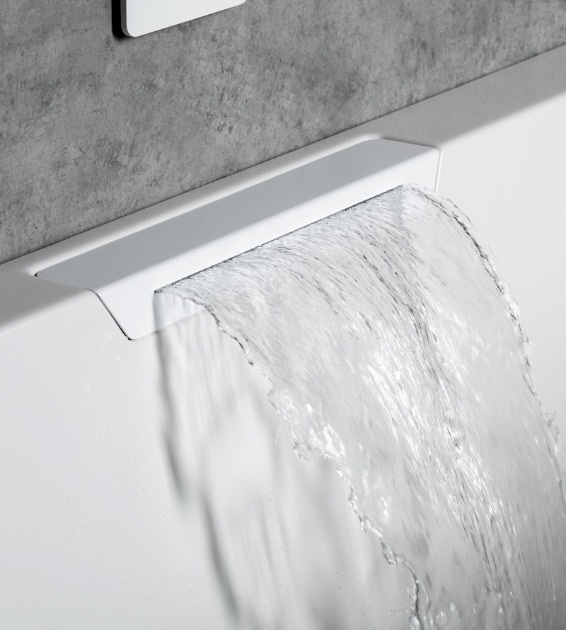 CASCATA hydromasážní vana, 185x85x45cm, kaskáda bílá, Active Hydro, bílá 73836.101.1020