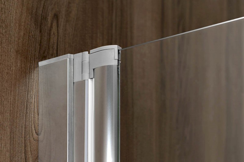 RIONI vanová zástěna s pneumatickým zdvihem, š. 710mm, stříbrná, čiré sklo 72915