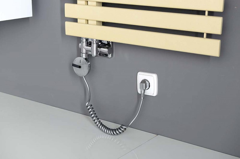 TWIN COMBI připojovací sada ventilů pro středové připojení, pravá, chrom CP461S