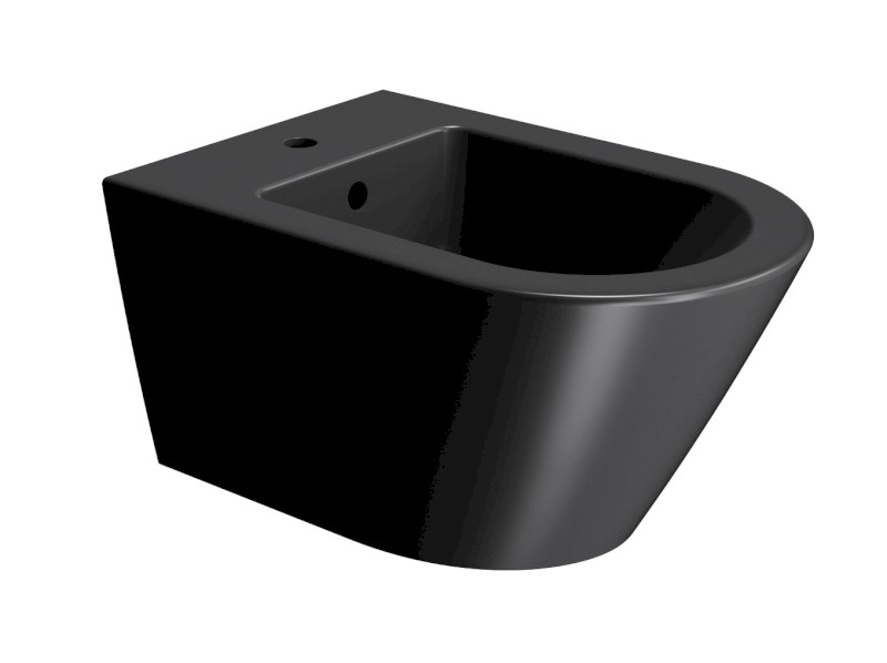 KUBE X bidet závěsný 36x55cm, černá mat 9465126