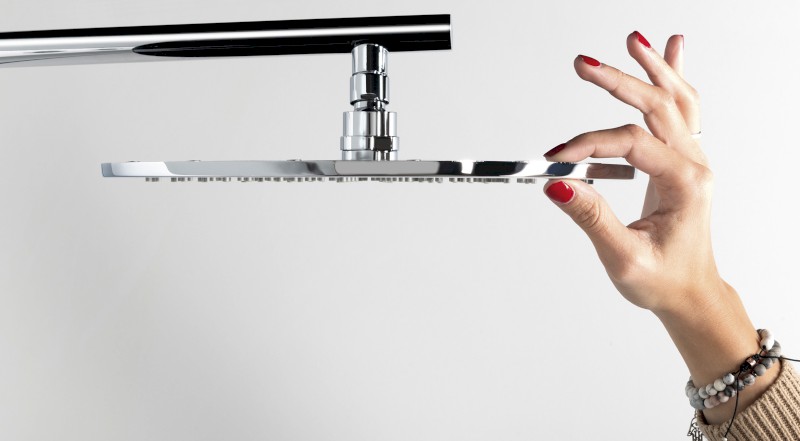 SPIRIT ROUND termostatický sprchový panel 250x1550mm, bílá 71151